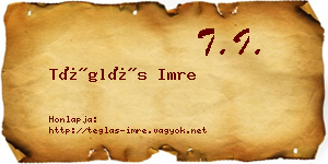 Téglás Imre névjegykártya